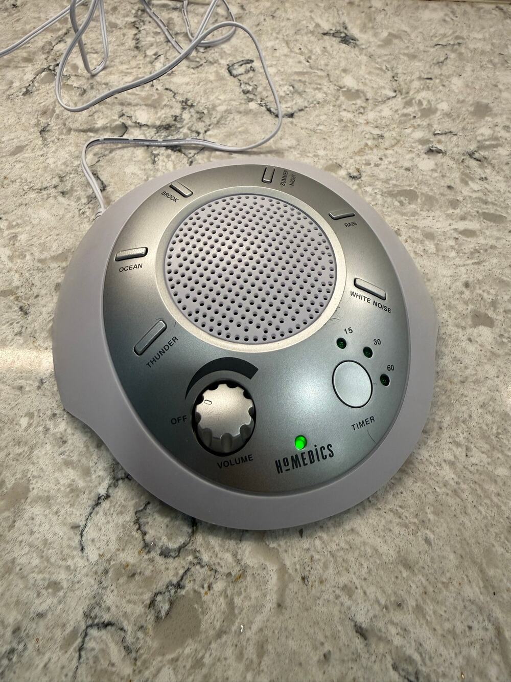 Homedics SoundSpa Portable White Noise Sleep Aid device Multiple Sound Options